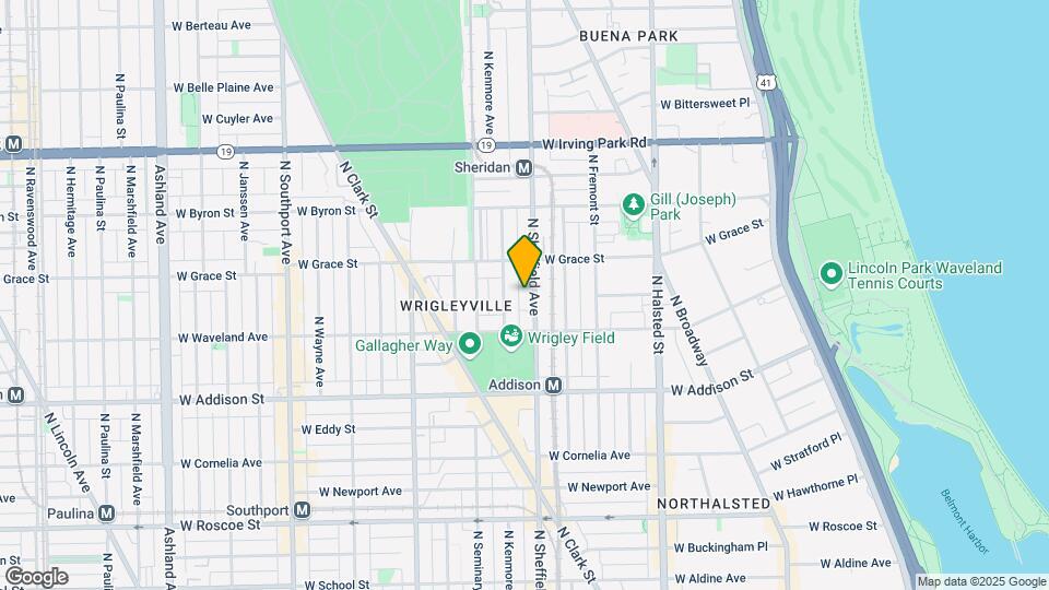 3734 N Sheffield Ave Map and Location Details