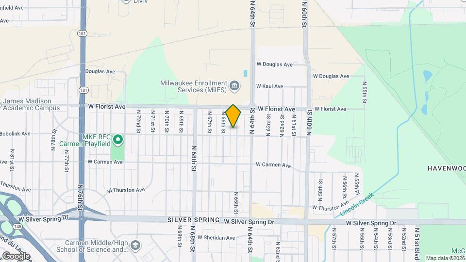 5915-5917-5917 N 65th St Map and Location Details