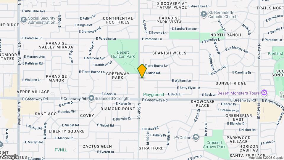 15602 N 56th Pl Mapa y Detalles de la Ubicación