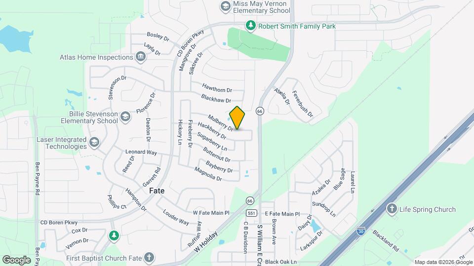 215 Mulberry Dr Mapa y Detalles de la Ubicación