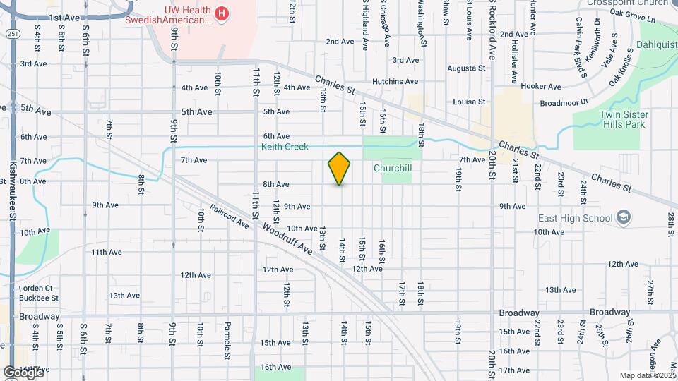 907 14th St Map and Location Details