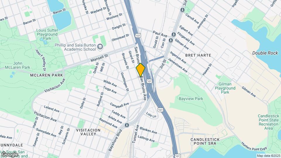 3512 San Bruno Ave Mapa y Detalles de la Ubicación