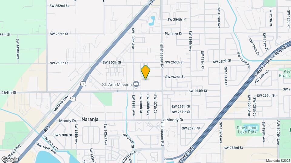 13809 SW 262nd Ln Map and Location Details