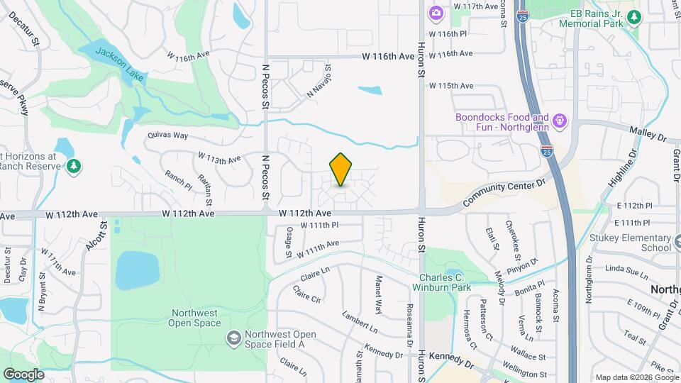1243 W 112th Ave, Unit D Mapa y Detalles de la Ubicación