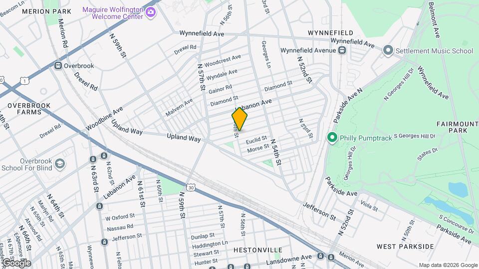 5490 W Berks St Map and Location Details