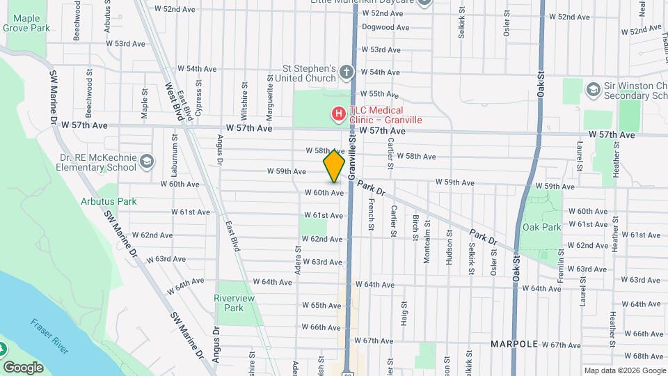 1521 W 60th Ave Map and Location Details