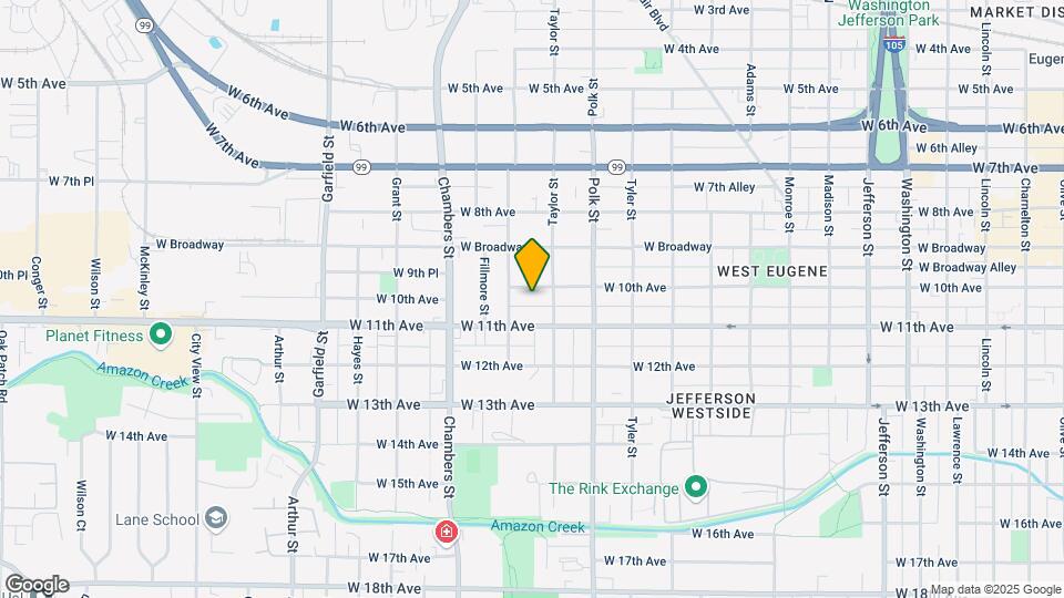 1456 W 10th Ave Map and Location Details