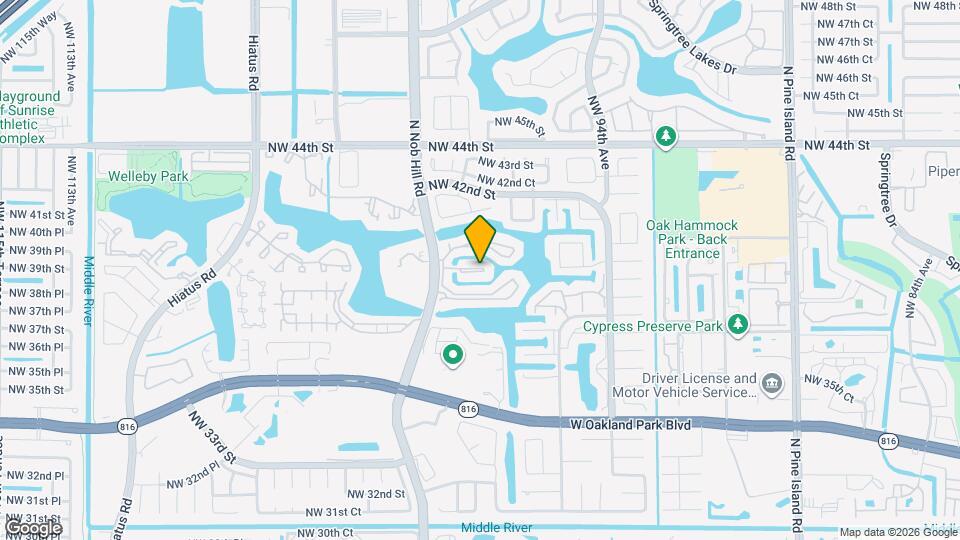 9964 Nob Hill Pl Map and Location Details