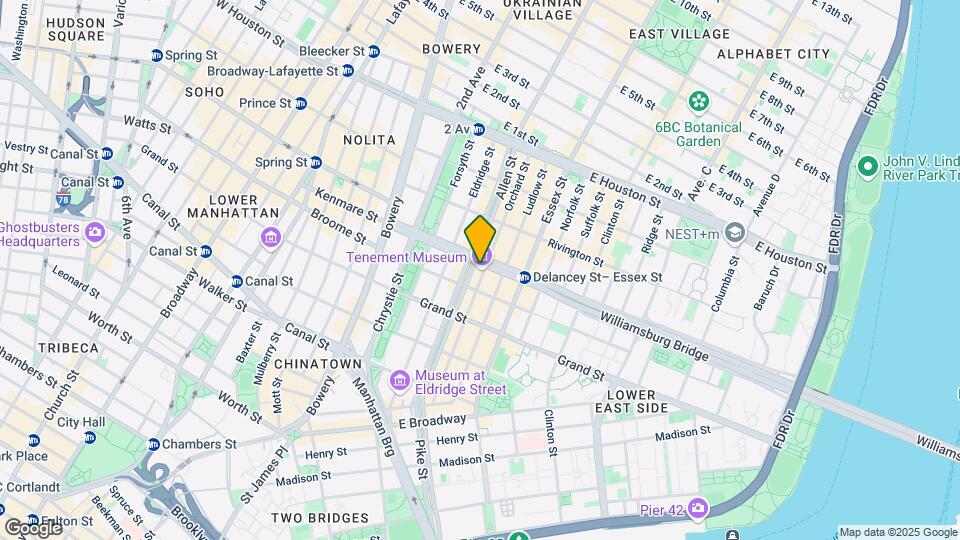 81-83 Delancey St Mapa y Detalles de la Ubicación