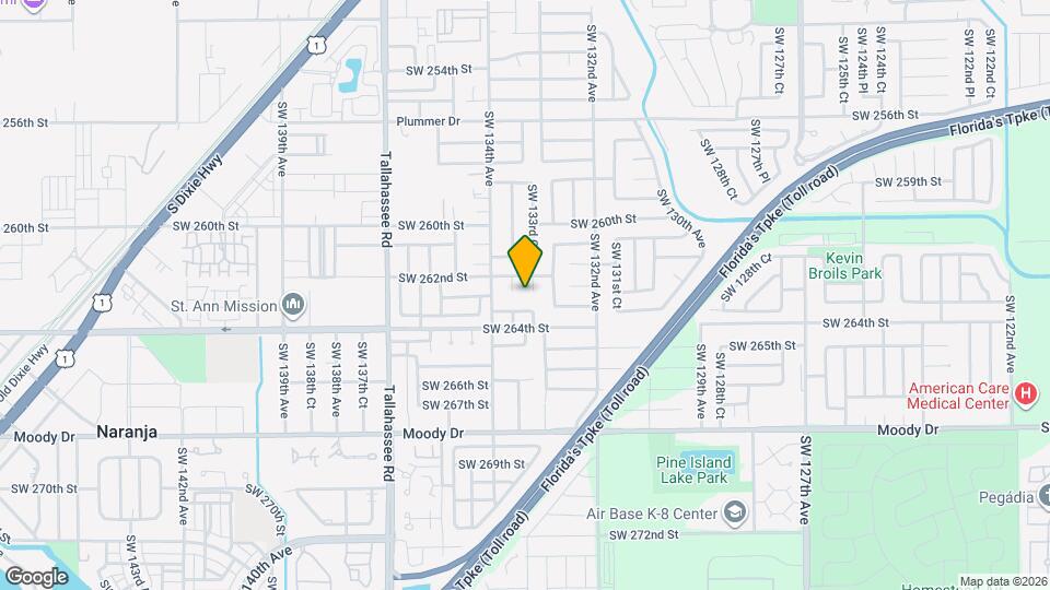26222 SW 133rd Ct Map and Location Details