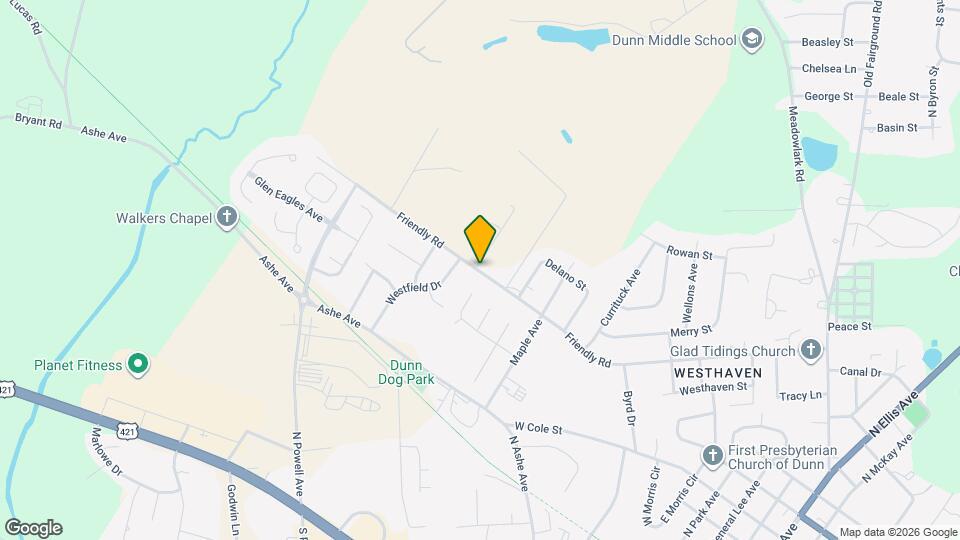 1752 Friendly Rd Map and Location Details