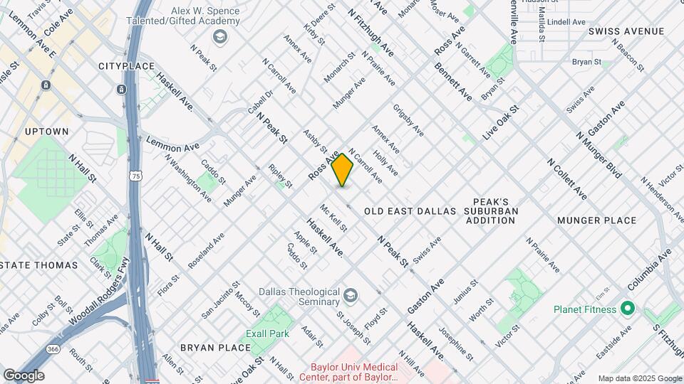 1516 N Peak St Mapa y Detalles de la Ubicación