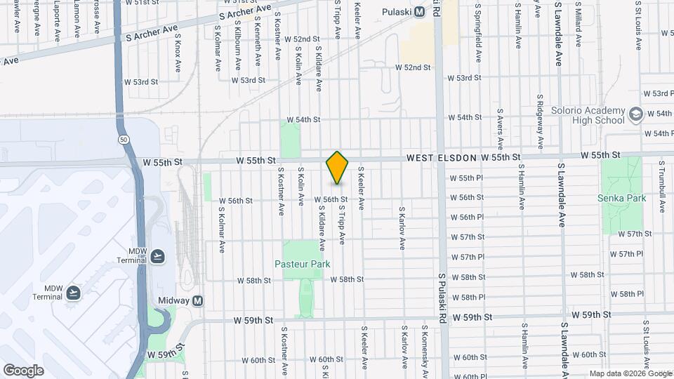 5546 S Tripp Ave Map and Location Details