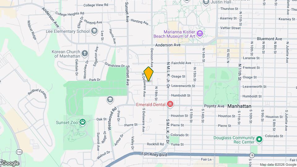 1810 Leavenworth St Map and Location Details