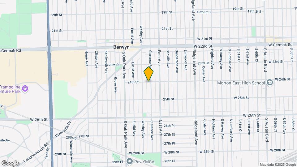 2402 S Clarence Ave Map and Location Details