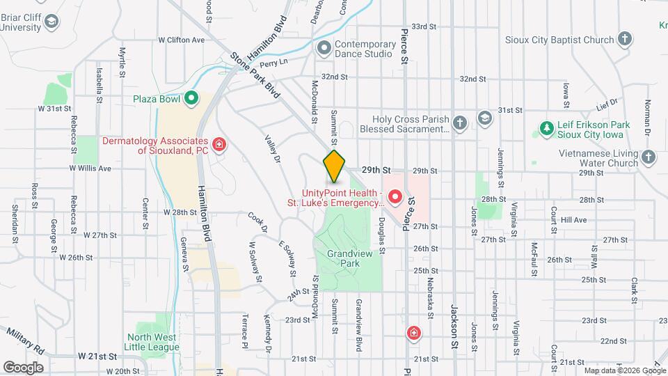 2814 Summit St Map and Location Details