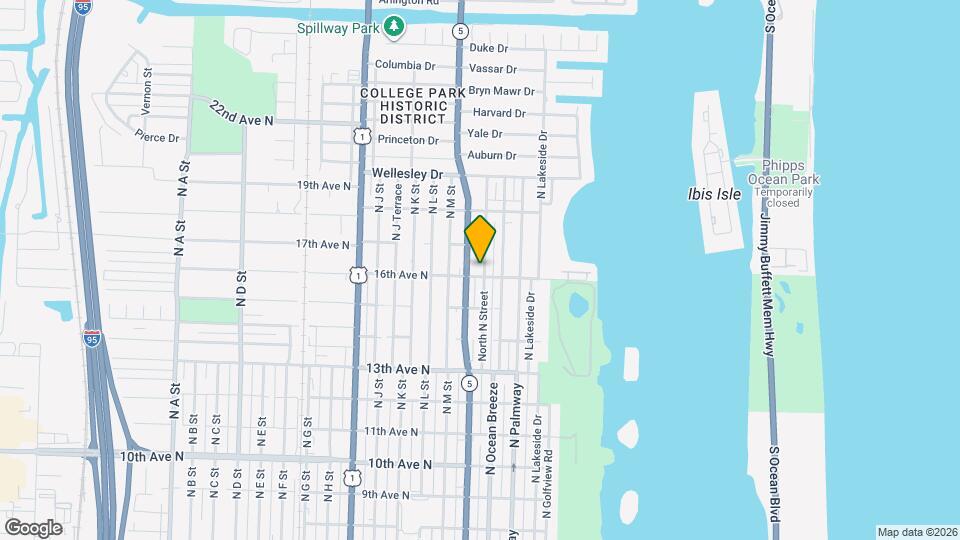 1605 N N St Map and Location Details