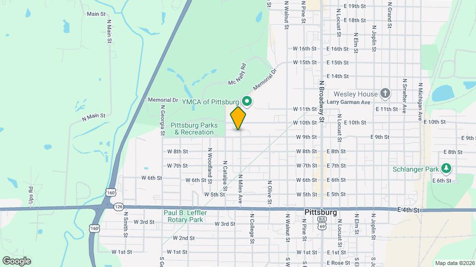 502 W 9th St Map and Location Details