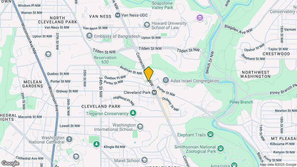 3600 Connecticut Ave NW Map and Location Details