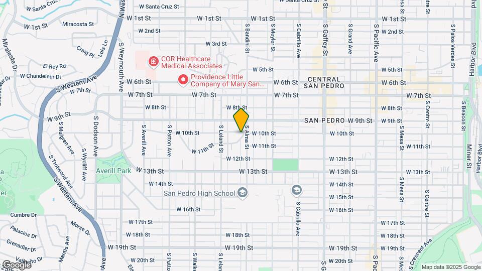 1023 W 10th St Map and Location Details