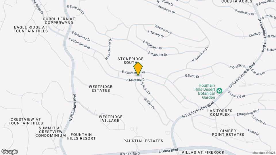 15452 E Mustang Dr Map and Location Details