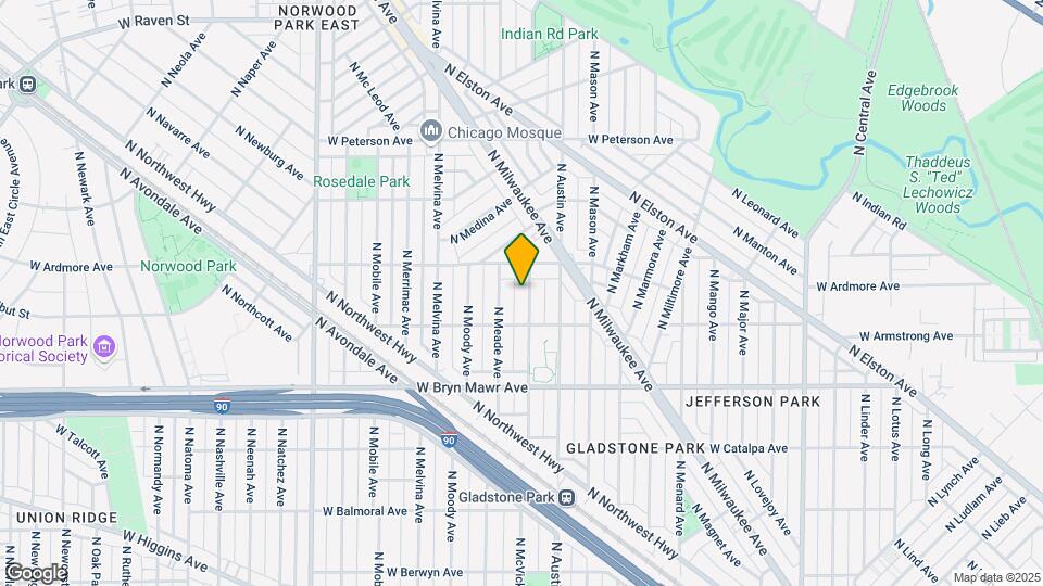 5730 N McVicker Ave Map and Location Details