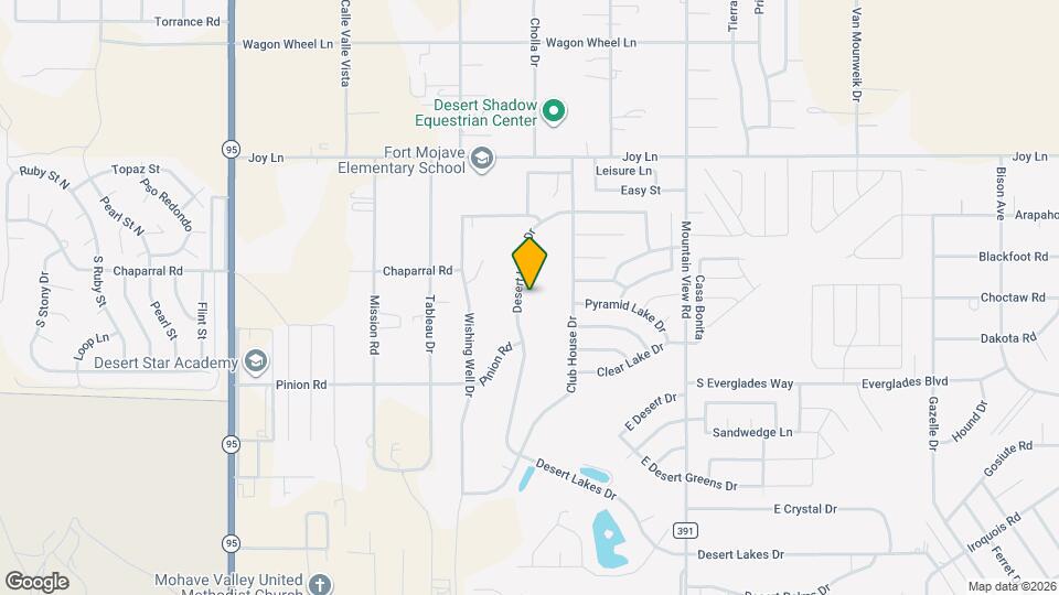 5640 Desert Lakes Dr Map and Location Details