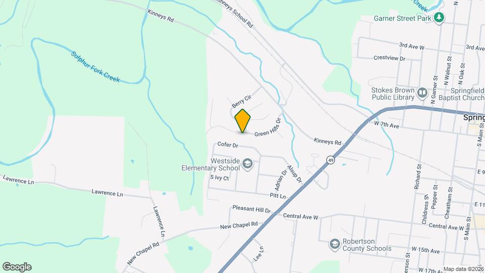 263 Green Hills Dr Mapa y Detalles de la Ubicación