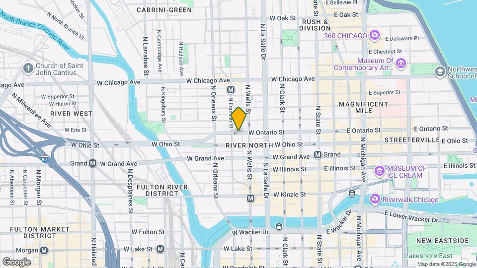 233 W Ontario St Map and Location Details