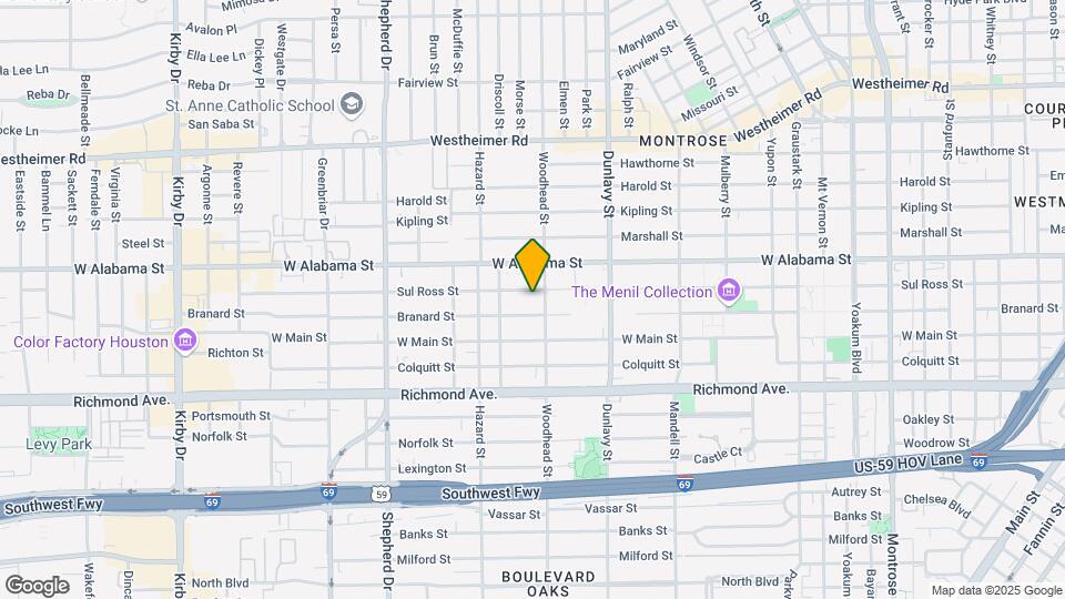 1809 Sul Ross St Map and Location Details