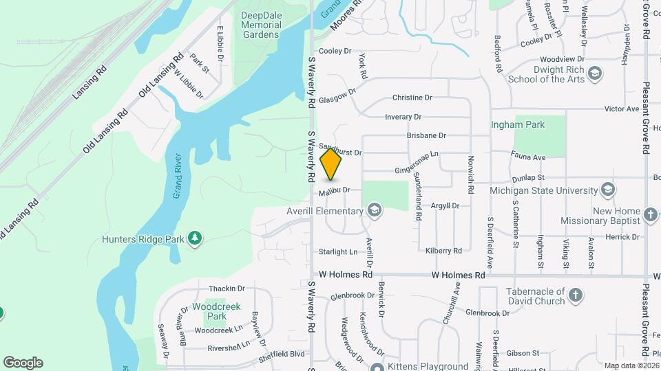 3720 Malibu Dr Map and Location Details