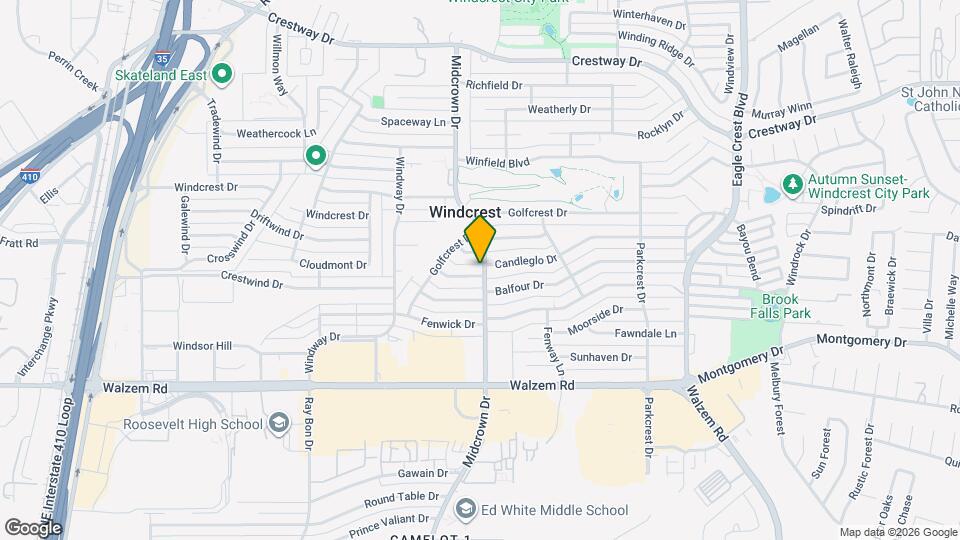 421 Candleglo Dr Map and Location Details