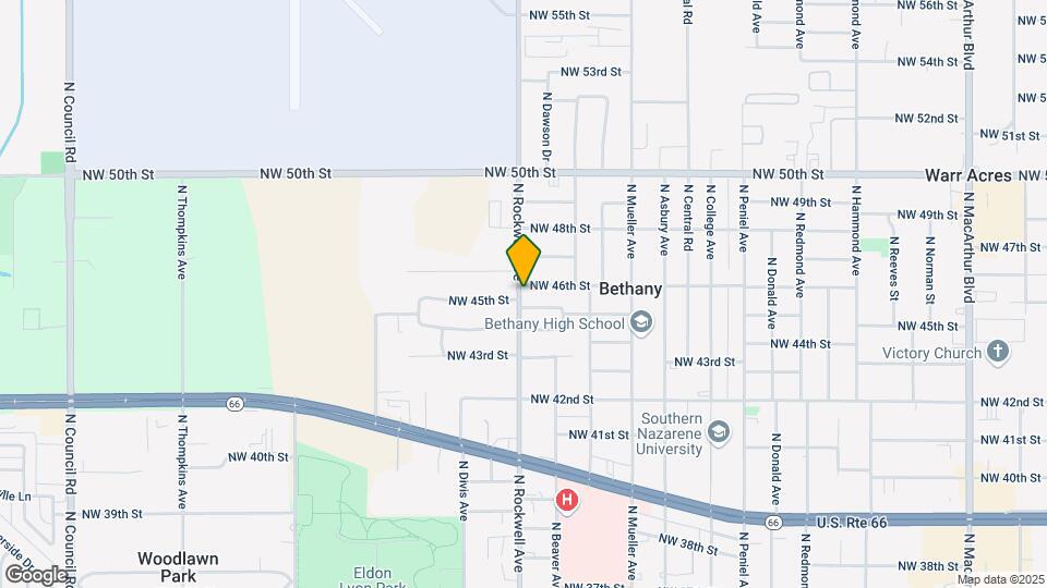 4604 N Rockwell Ave Mapa y Detalles de la Ubicación