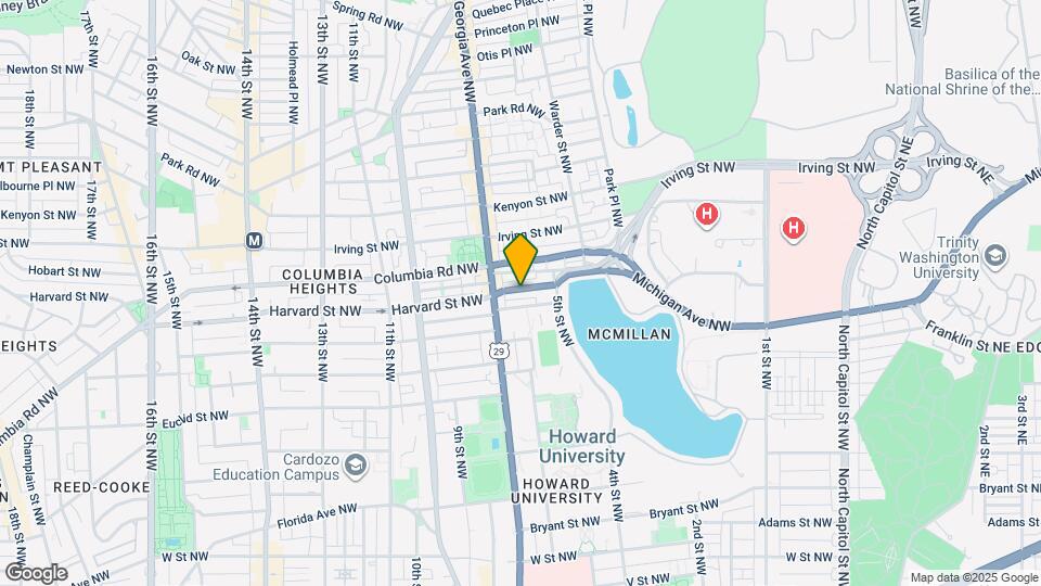 604 Harvard St NW Mapa y Detalles de la Ubicación