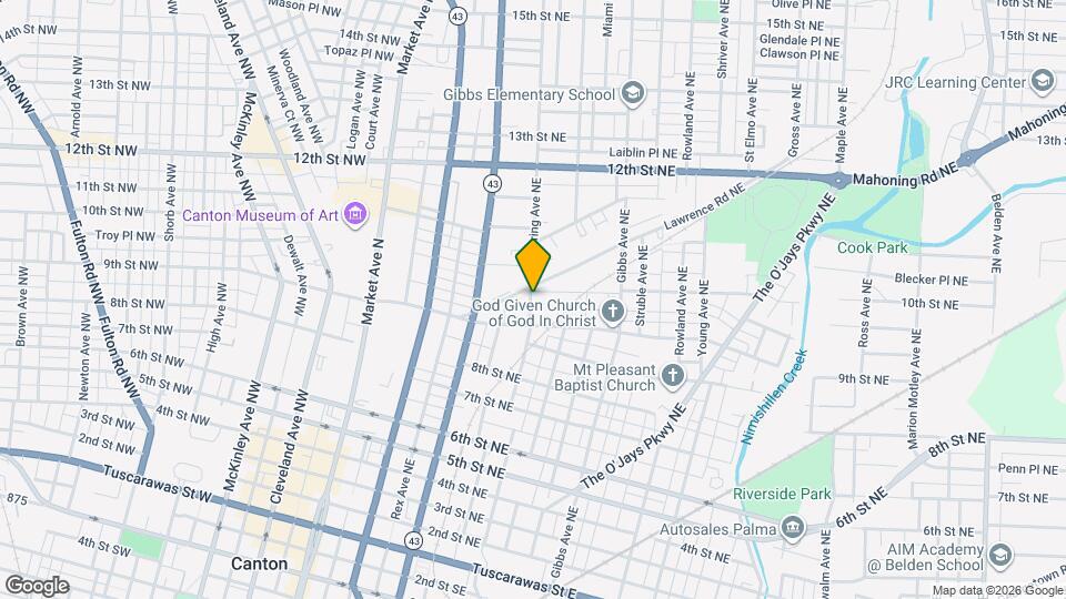 924 Spring Ave NE Map and Location Details