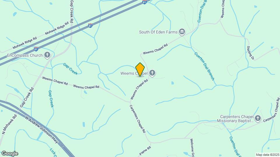 965 Weems Chapel Rd Map and Location Details