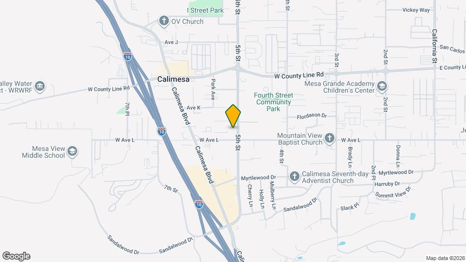 1026 5th St Map and Location Details