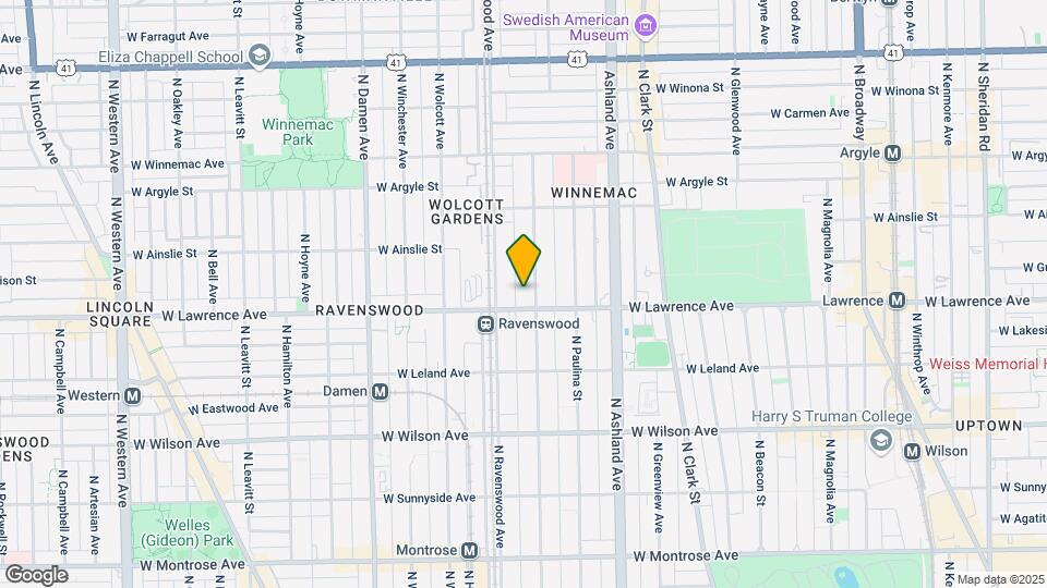 4812 N Hermitage Ave, Unit 3C Map and Location Details