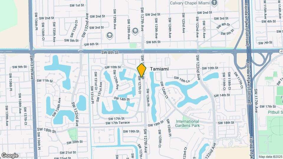 1125 SW 127th Ct Map and Location Details