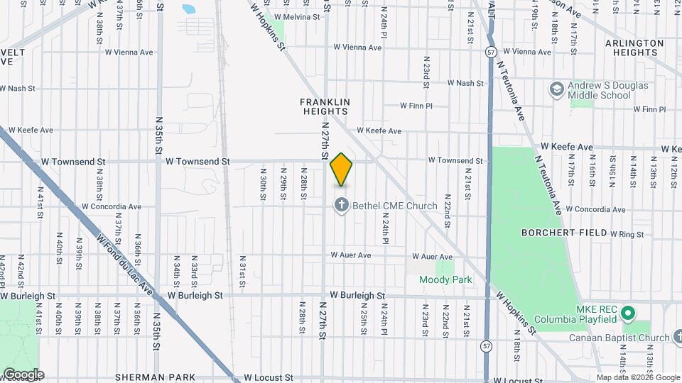 3331 N 26th St Map and Location Details