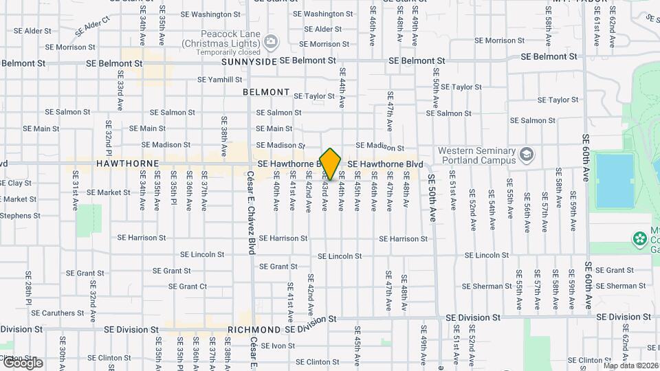 1608 SE 43rd Ave Map and Location Details