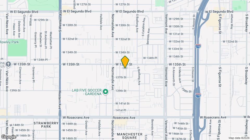 13529 S Raymond Ave Map and Location Details