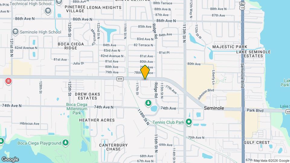 11700 Park Blvd Map and Location Details