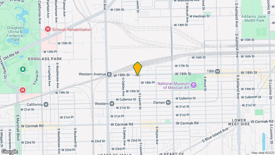 2207 W 18th St Map and Location Details