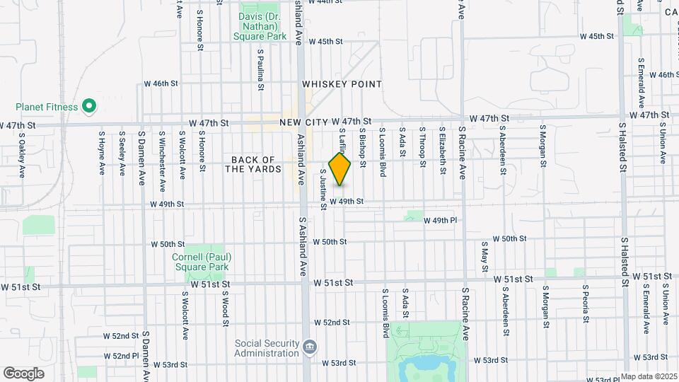 4844 S Laflin St Map and Location Details