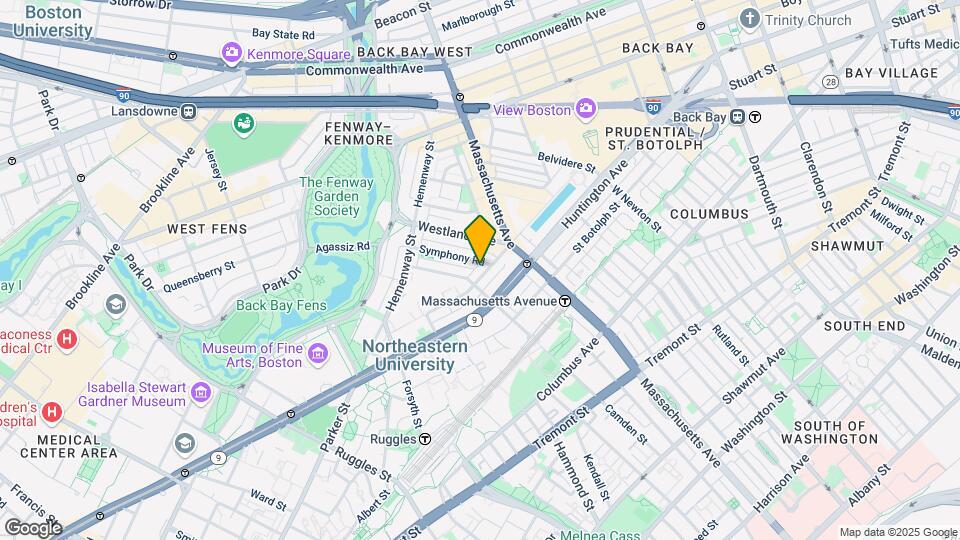 43 Saint Stephen St, Unit 3 Map and Location Details