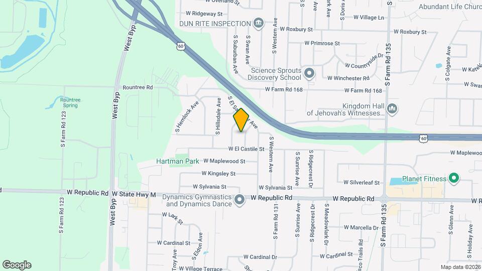 3947 S El Susan Ave Map and Location Details