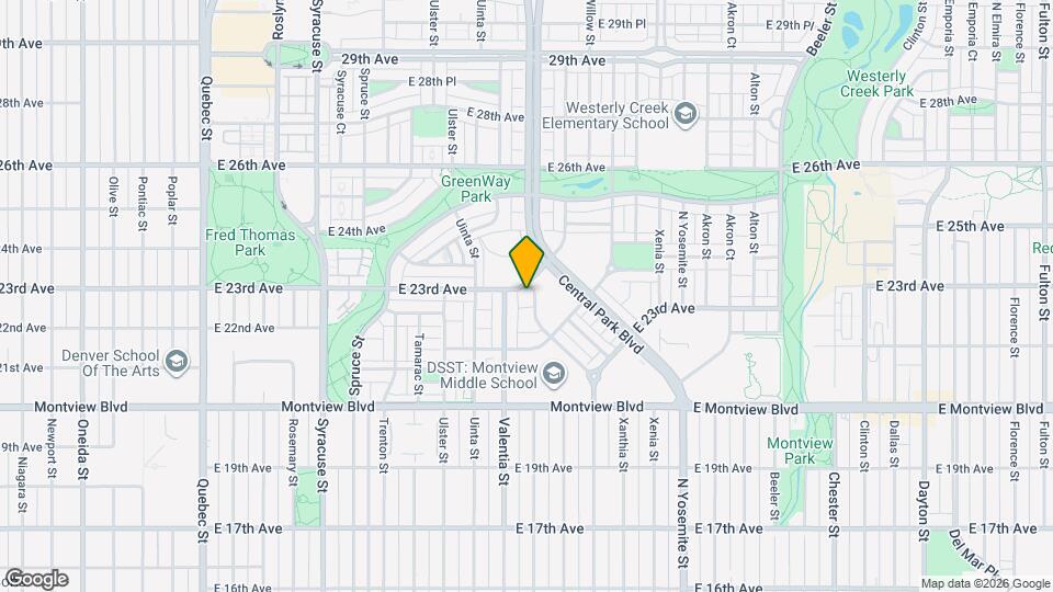 8388 E 23rd Ave Map and Location Details