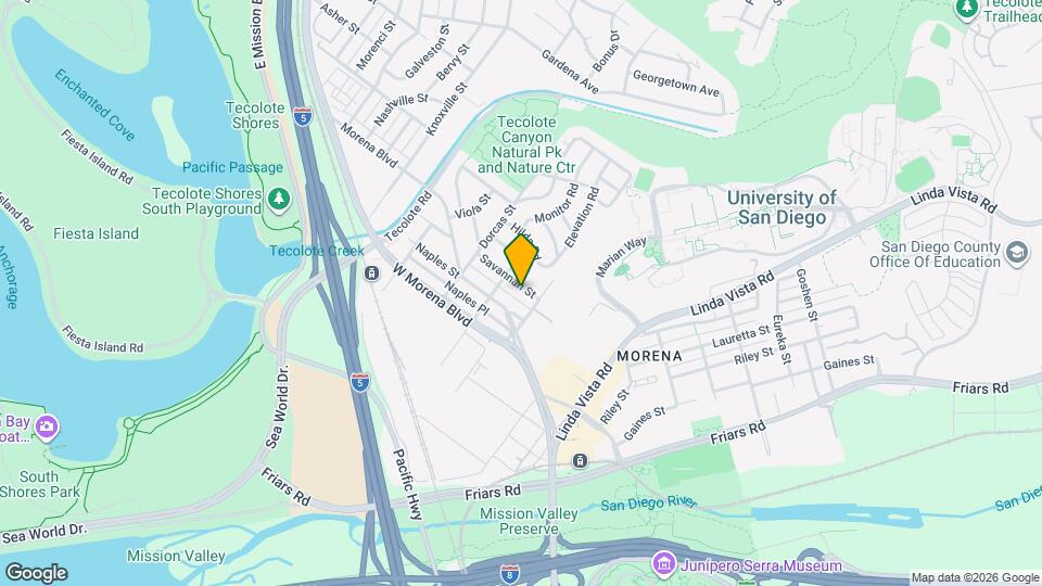 5138 Savannah St Map and Location Details