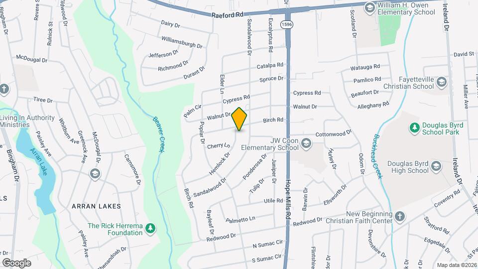 805 Hemlock Dr Mapa y Detalles de la Ubicación